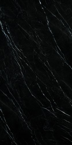 PORCELAIN TILE NERO MARQUINA 6mm 160x320cm A SATIN RECTIFIED 1ST CHOICE