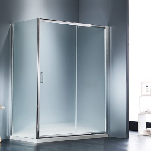 SLIDING SHOWER DOOR STARLET 100x180cm CLEAR GLASS CHROME