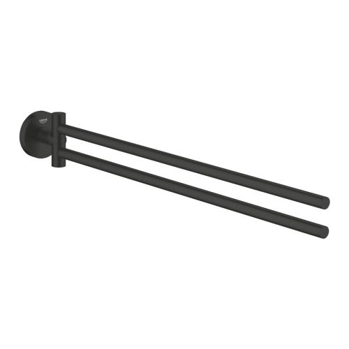 ΠΕΤΣΕΤΟΘΗΚΗ ESSENTIALS ΔΙΠΛΗ ΙΙ 1024672430 BLACK MAT GROHE