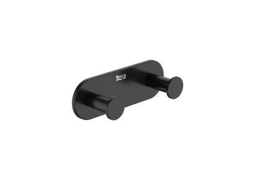 DOUBLE WALL HOOK ΙΙ HOTELS 2.0 BLACK MAT ROCA