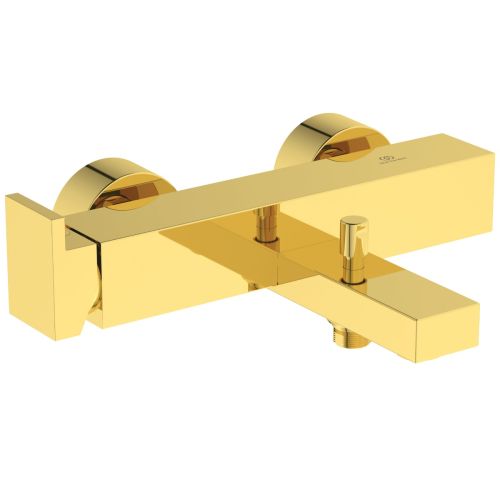 BATH SHOWER MIXER EXTRA SET BRUSHED GOLD PVD IDEAL