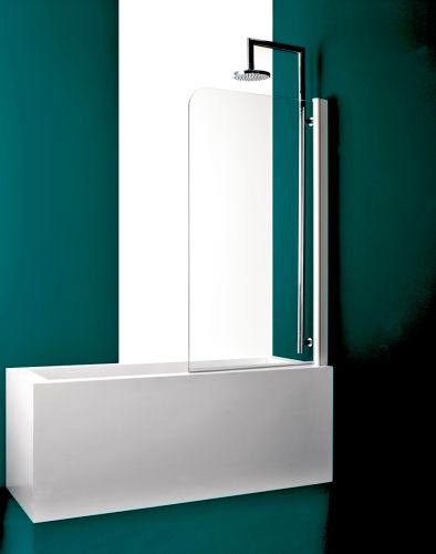 BATHROOM SHOWER CABIN WITH SINGLE MOVABLE CRYSTAL NV80-10-40 BRONZE 