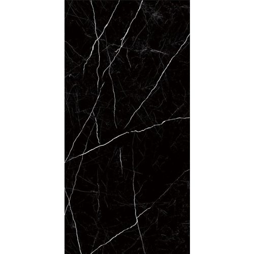PORCELAIN TILE NERO MARQUINA 120x240cm POLISHED RECTIFIED 1ST QUALITY
