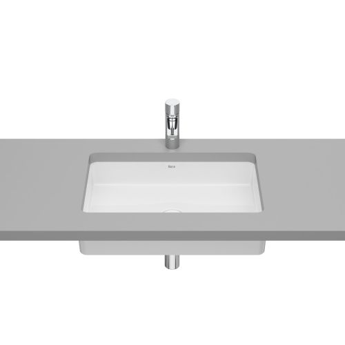 UNDER COUNTERTOP BASIN INSPIRA FINECERAMIC 60,5x39cm WITHOUT TAPHOLES  WHITE ROCA
