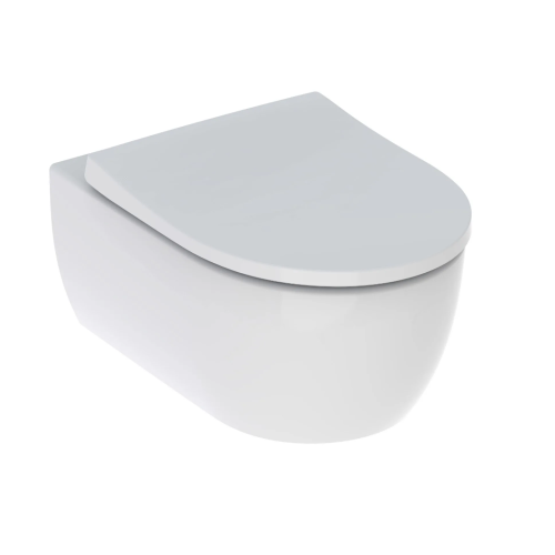 GEBERIT ICON SET OF WALL-HUNG WC RIMFREE WITH SOFT CLOSE LID
