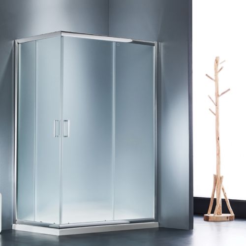 CORNER ENTRY SHOWER ENCLOSURE 00x80x180  OPAQUE GLASS CHROME STARLET