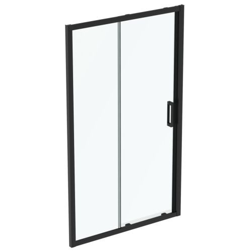 STRAIGHT SLIDING CABIN CONNECT 2 PSC 120x195,5 BLACK IDEAL