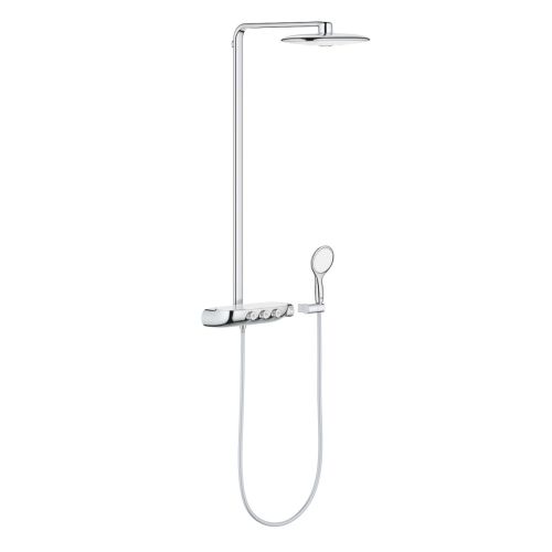 RAINSHOWER SYSTEM SMARTCONTROL DUO 360 SHOWER SYSTEM WITH THERMOSTAT 26250LS0 MOON WHITE GROHE