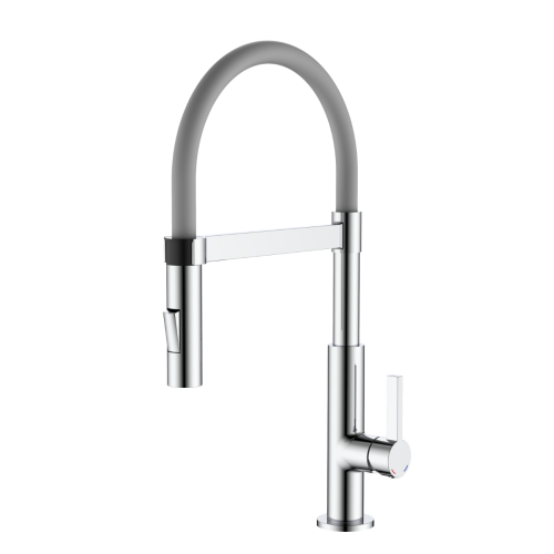 KITCHEN MIXER MC HIGH SPOUT ΙΙ PULL DOWN SPRAY GREY PICCADILLY