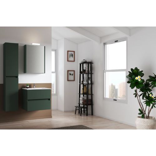 BATHROOM FURNITURE SET 3-PIECE COSMOS 60cm FOREST GREEN PICCADILLY
